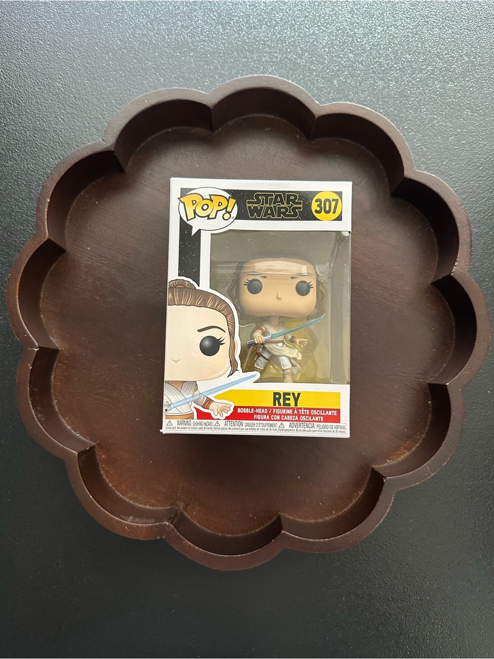 Funko Pop! Star Wars Rey Bobble-Head Figure Box #307